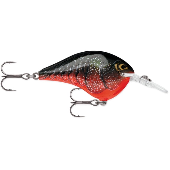 Rapala Dives-To 06 Fishing Lure, Red Crawdad
