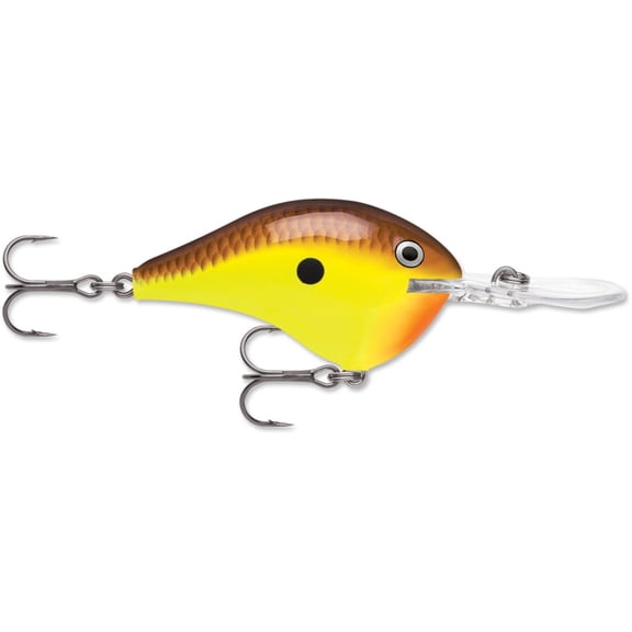 Rapala Dives-To Crankbait 12 Chartreuse Brown