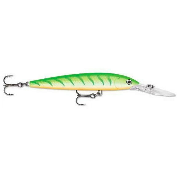 Rapala Down Deep Husky Jerk 10 Fishing Lure 3/8oz Green Tiger UV