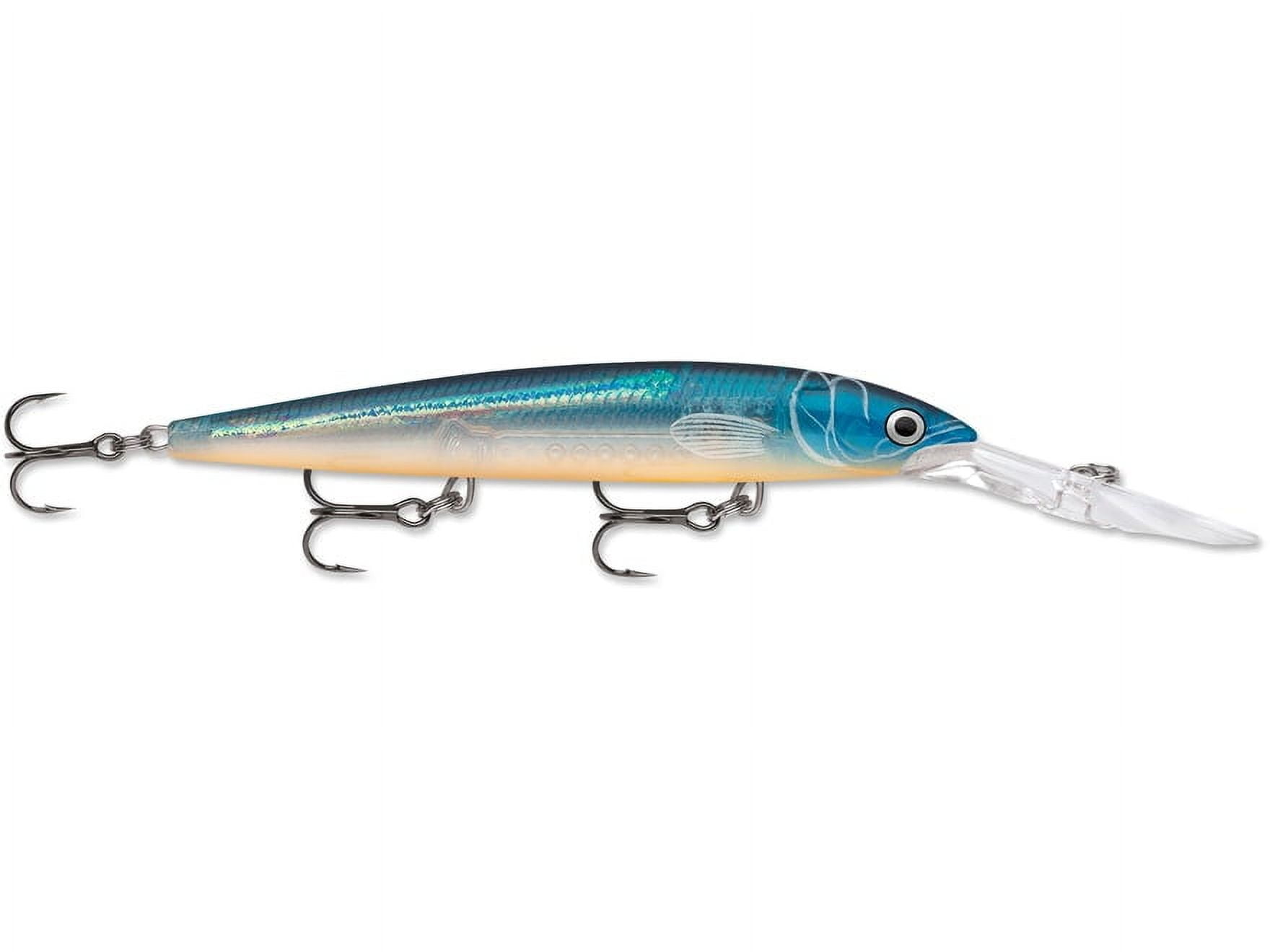 Rapala Deep Husky Jerk 12 Fishing Lure - "Rave" Color Pattern, Deep Diving Jerkbait
