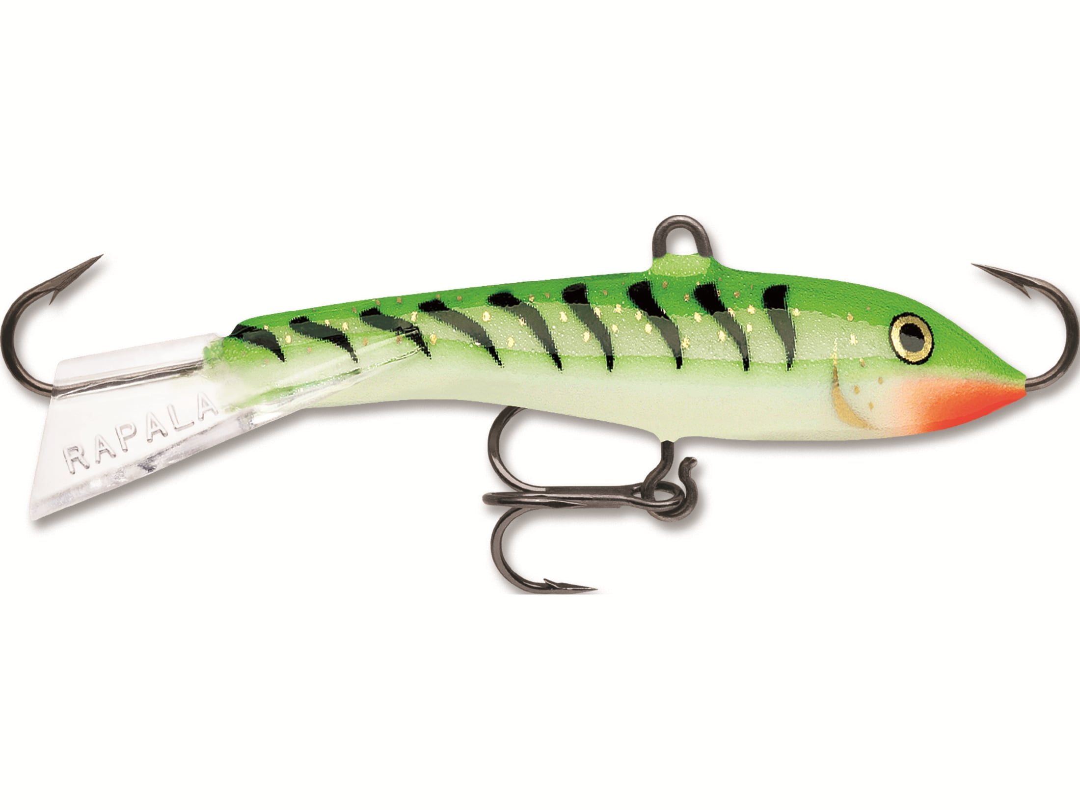 Rapala Jigging Shad Rap 02 Fishing Lure - Green Tiger UV Color, Ideal For Vertical Jigging