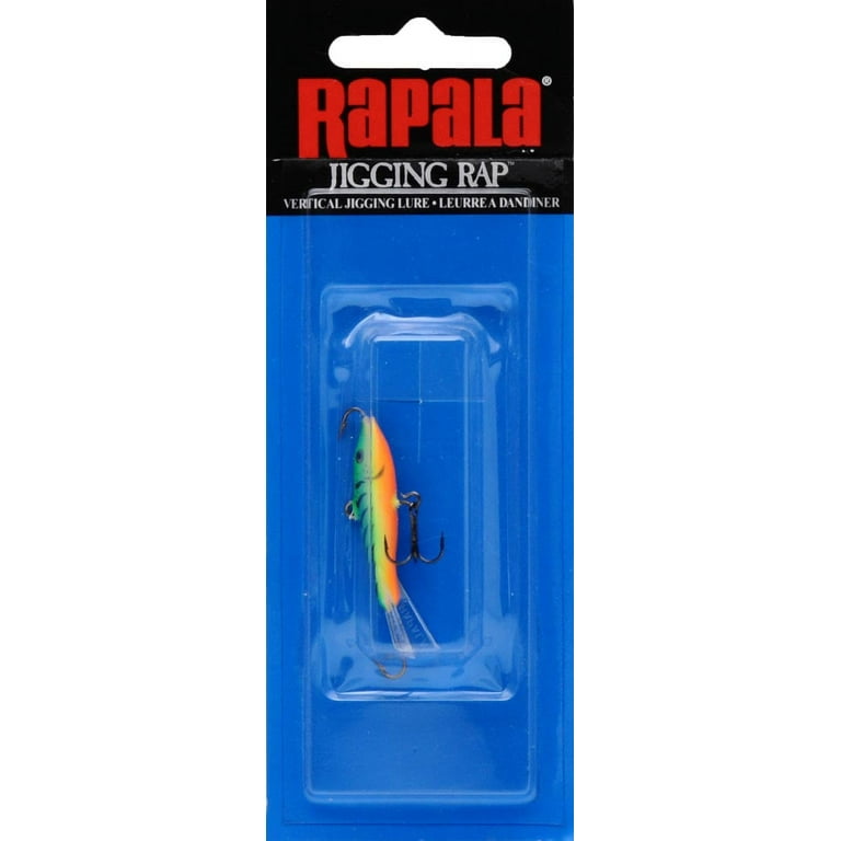 Rapala Jigging Rap 03 Fishing Lure 1.5 3/16oz Glow Tiger