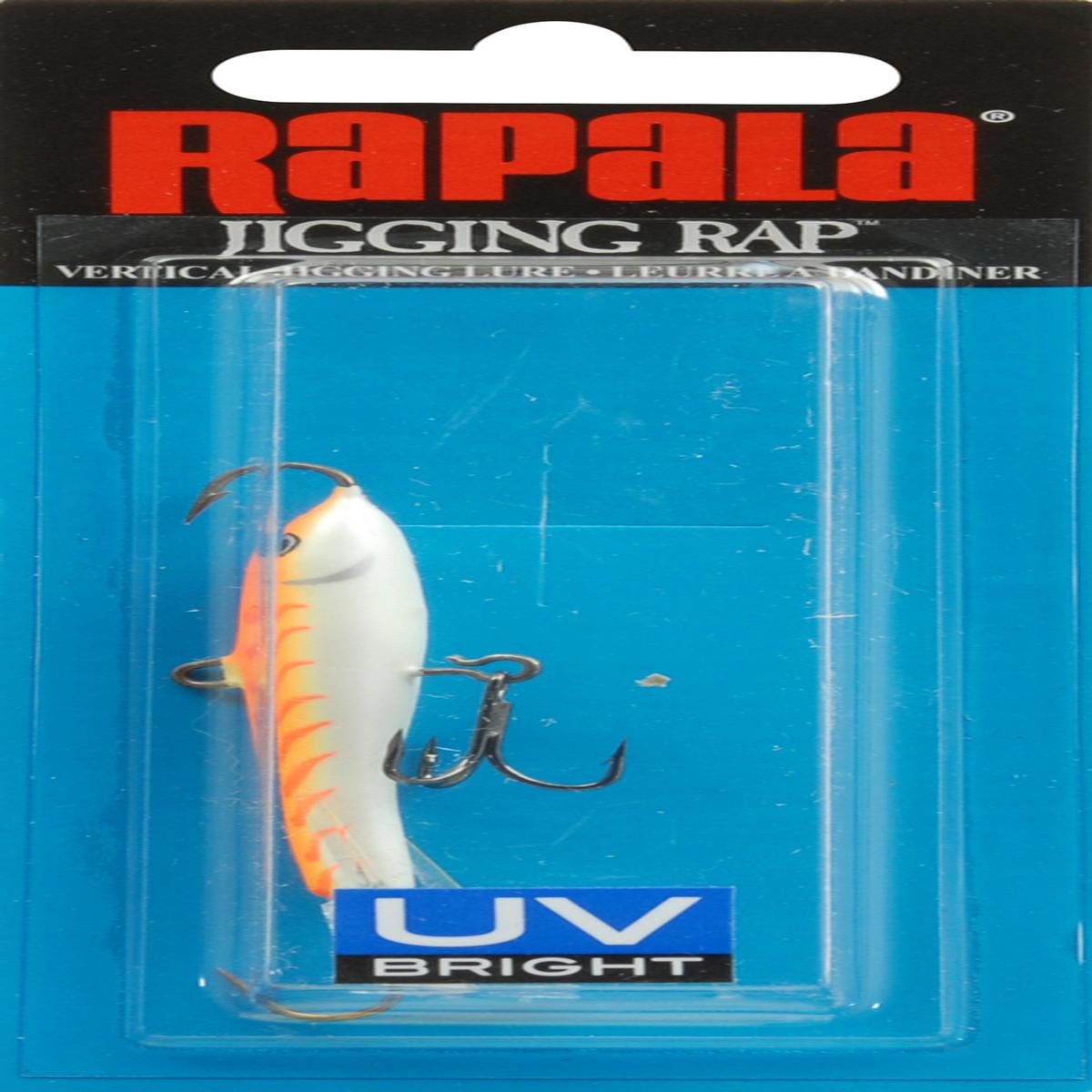 Rapala Jigging Rap 07 Freshwater Fishing Jig 5/8oz Orange Tiger UV