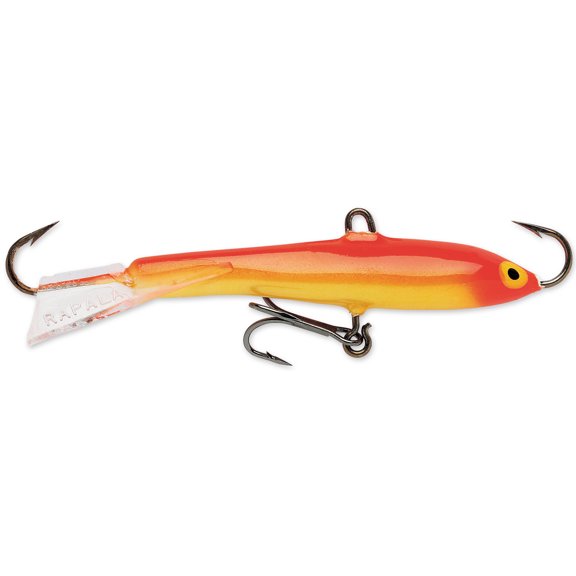 Rapala Jigging Rap Hardbait 09 Gold Fluorescent Red