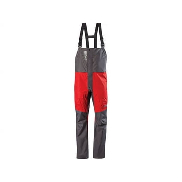 Rapala Men's Logo Rain Bibs Gray/Red XL