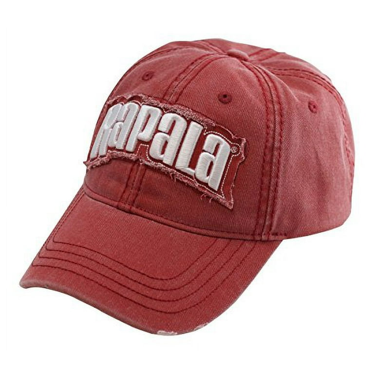 Rapala Officially Licensed Cap, Baseball Hat with Logo, One Size, Red
