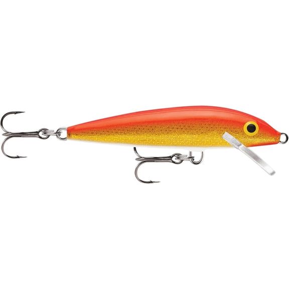 Rapala Original Floater Jerkbait 07 Gold Fluorescent Red