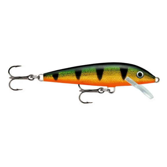 Rapala Original Floating Lure Size 07, 2 3/4" Length, 3'-5' Depth, 2 Number 7 Treble Hooks, Perch, Per 1