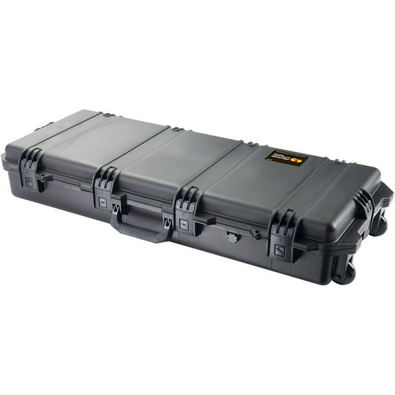 Pelican Storm iM3100 Rifle Case with Foam, Lockable and TSA approved, Watertight, Crushproof, Dustproof Hard Case with Wheels, Black