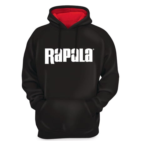 Rapala Pullover Hoodie - Medium - Black/Red