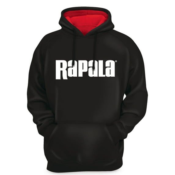 Rapala Pullover Hoodie - Medium - Black/Red