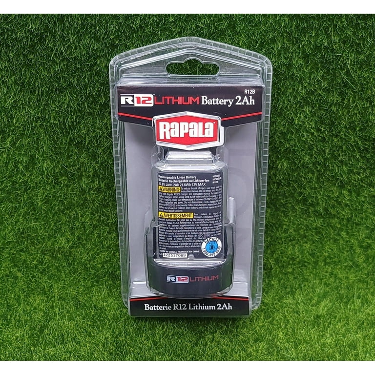 Rapala R12 Lithium ION Battery for Electric Filet Knife 2Ah 12V w/ On-board  Circuit Management - R12B 