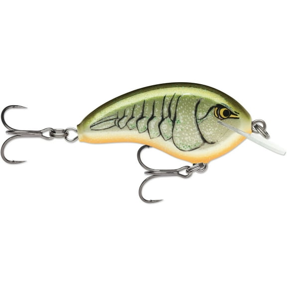 Rapala OG Tiny 4 Floating-Diving, 2-1/4", 5/16oz, Rootbeer Crawdad