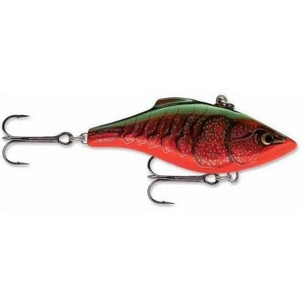 Rapala Rattlin' Rapala Lipless Crankbait, 2 3/4, 1/2 oz, Firetiger,  Sinking 