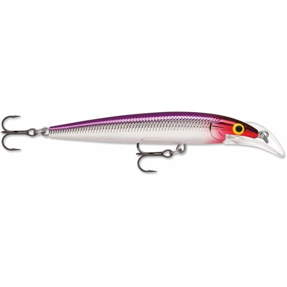 Rapala SCRDHJ10PRCL Scatter Rap Deep Husky Jerk Fishing Lure 10 Purple Clown 4"
