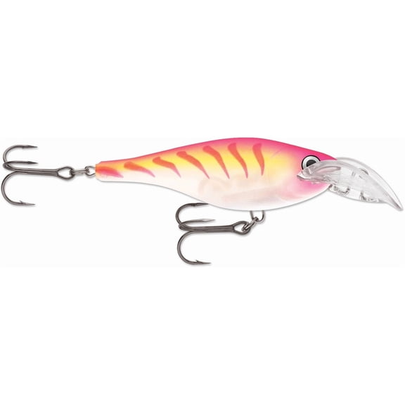 Rapala Scatter Rap Glass Shad 07 Extra Deep Diving Crankbait Glass Pink Tiger UV