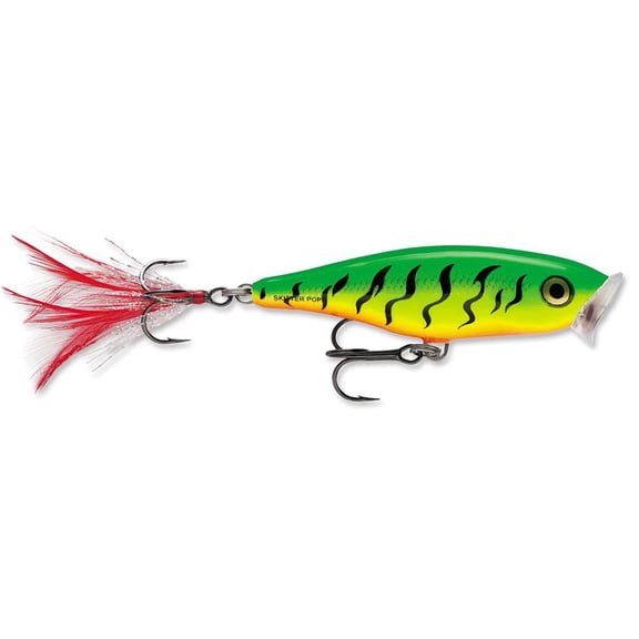Rapala SP05FT Skitter Pop Size 05 Fire Tiger Fishing Hard Bait