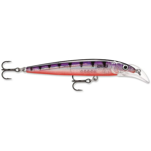 Rapala Scatter Rap Deep Husky Jerk 10 Jerkbait Glass Purple Perch