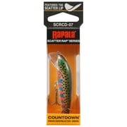 Rapala Scatter Rap CountDown 07 Fishing Lure 2.75" 1/4oz Rainbow Trout