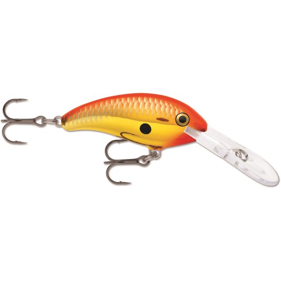 Rapala Shad Dancer 7 Crankbait Chrome Gold Flourescent Red