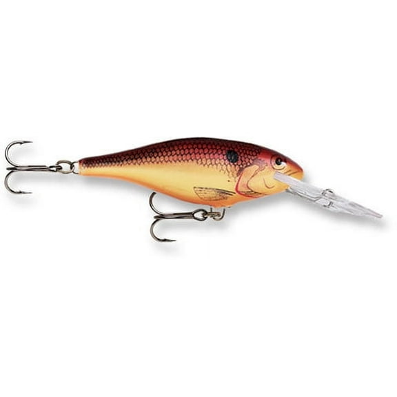 Rapala Shad Rap Lure Freshwater, Size 08, 3 1/8" Length, 8'-15' Depth, Crawdad, Package of 1