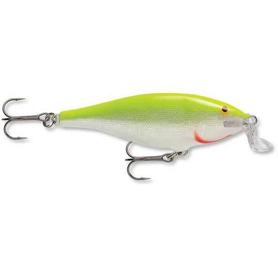 Rapala Shallow Shad Rap Crankbait 07 Silver Fluorescent Chartreuse