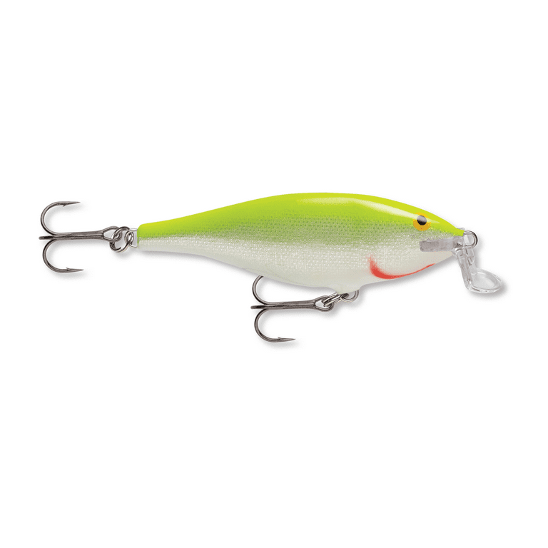 Rapala Shallow Shad Rap Crankbait, 2 3/4in, 1/4 oz, Floating, Silver  Fluorescent 