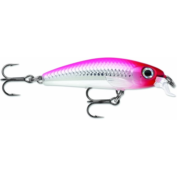 Rapala Ultra Light Minnow Jerkbait, Sinking, 2-1/2", 1/8oz, Pink Clown