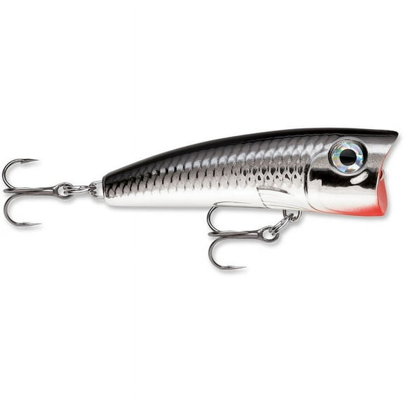 Rapala Ultra Light Pop 04 Topwater Fishing Lure 1.5" 1/8oz Chrome
