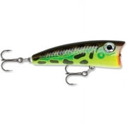 Rapala Ultra Light Pop 04 Topwater Fishing Lure 1.5" 1/8oz Lime Frog