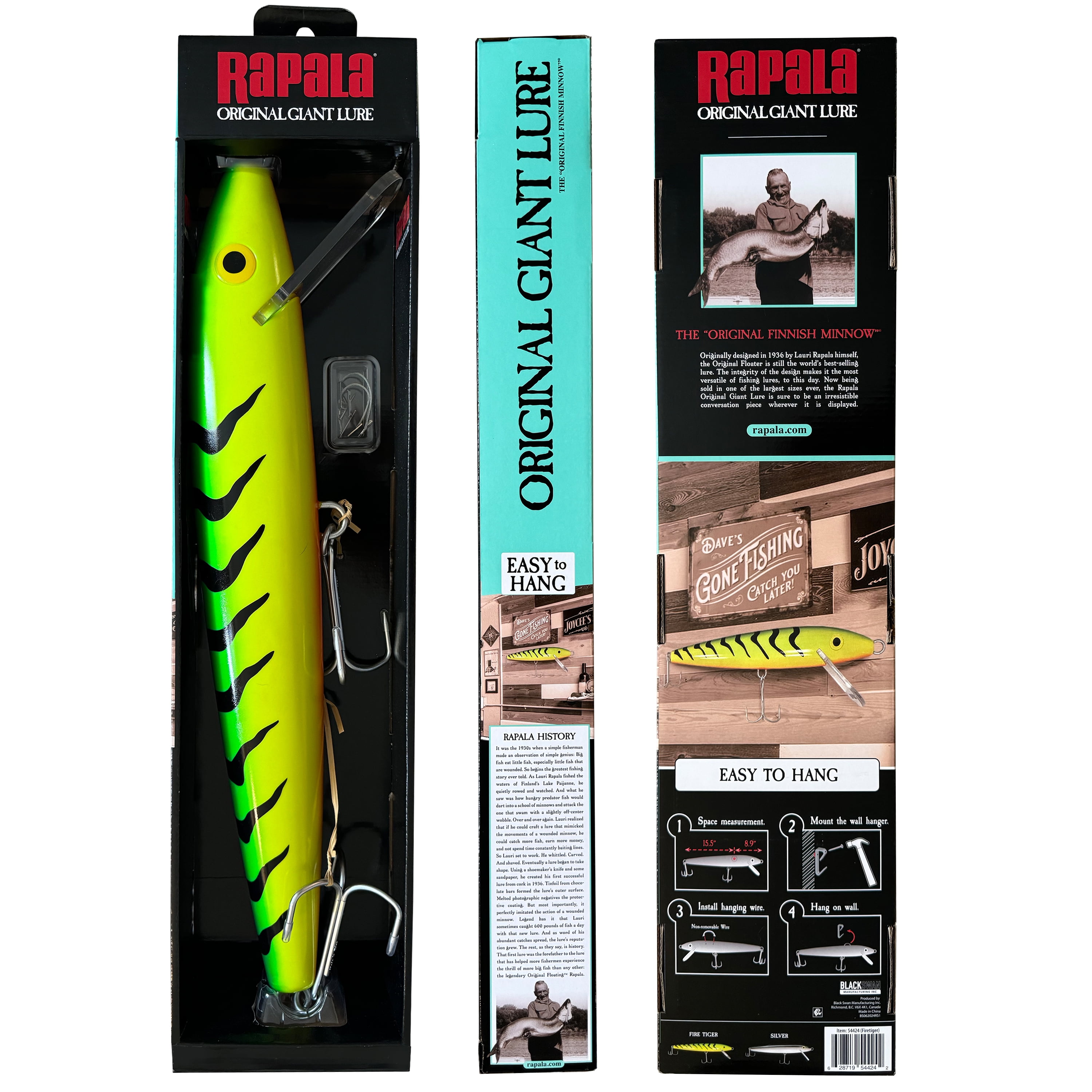 Leurre Géant Rapala – Décoration Mancave – Argent – Neuf