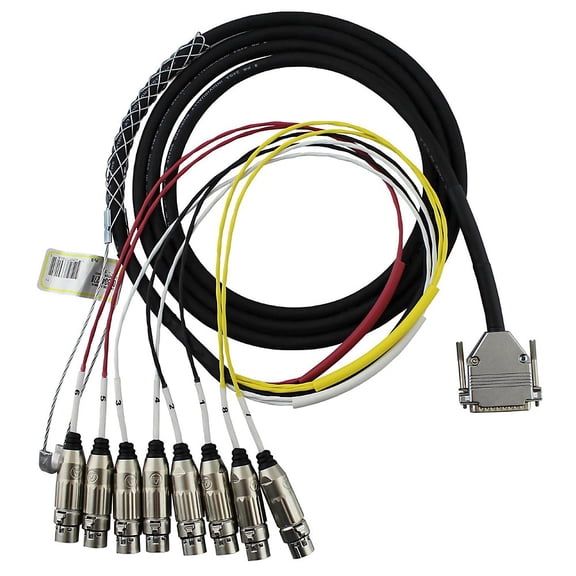Rapco Horizon 8-Channel DSUB-XLR(F) Snake 25 ft.