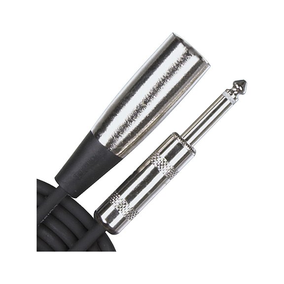 Rapco Horizon Hi-Z 1/4" Male-XLR Male Cable Black 10 ft.
