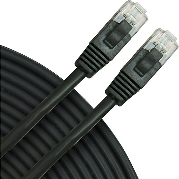 Rapco Horizon Oculus Cat5e Patch Cable Black 3 ft.