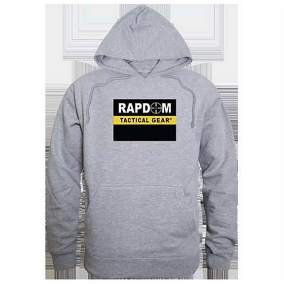 Rapdom Graphic Pullover Hoodie, Heather Grey - Extra Large