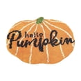 thumbnail image 1 of Rapeiae Fall Pumpkin Bathroom Rug, Bath Mat Water Absorbent Non-Slip Washable for Shower Tub Bedside Floor Small Tufted Carpet Halloween Thanksgiving Accent Area Rug Decoration, 15.7x23.6 in, 1 of 6