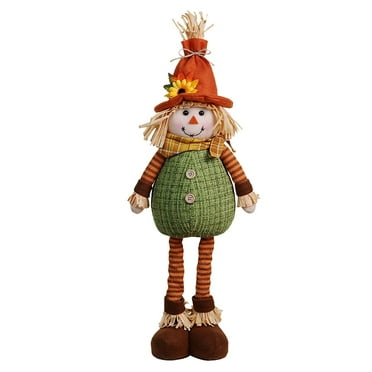 Rapeiae Fall Tabletop Decorations Plush Scarecrows, Thanksgiving Harvest Handmade Doll, Autumn Shelf Sitters Figurine Gifts, Home Table Centerpieces Housewarming Present Holiday Decor