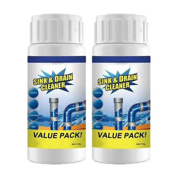 Rapeiae Fast Foam Enzyme Drain Cleaner & Clog Remover - Breaks Hair/Grease/Food, Unclogs Toilet/Sink/Bathtub | Non-Corrosive Pipe-Safe | Home Plumbing Deodorizer