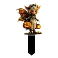 thumbnail image 1 of Rapeiae Thanksgiving Halloween Pumpkin Fairy Statue Decor, Miniature Garden Resin Figurine Sculpture, Halloween Theme Gift Fairy Sculpture Collectibles for Home Garden Outdoor Indoor Decora, 1 of 6