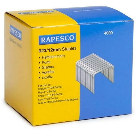 Rapesco 923 Series Heavy Duty 1/2-inch Staples (Box of 4000)