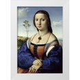 thumbnail image 1 of Raphael 11x14 White Modern Wood Framed Museum Art Print Titled - Portrait of Maddalena Strozzi Doni, 1 of 4