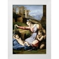 thumbnail image 1 of Raphael 11x14 White Modern Wood Framed Museum Art Print Titled - Virgin With The Veil, 1 of 4