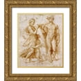 thumbnail image 1 of Raphael 12x14 Gold Ornate Wood Framed with Double Matting Museum Art Print Titled - Mercury Offering The Cup of Immortality To Psyche, 1 of 4