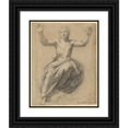 thumbnail image 1 of Raphael 15x18 Black Ornate Wood Framed Double Matted Museum Art Print Titled - Christ in Glory (1519-1520), 1 of 5