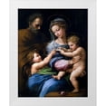 thumbnail image 1 of Raphael 20x24 White Modern Wood Framed Museum Art Print Titled - Madonna of the Rose, 1 of 4