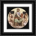 thumbnail image 1 of Raphael 2x Matted 20x20 Black Ornate Framed Art Print 'Philosophy, from the 'Stanza della Segnatura'', 1 of 2