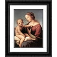 thumbnail image 1 of Raphael 2x Matted 20x24 Black Ornate Framed Art Print 'Niccolini-Cowper Madonna', 1 of 2