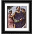 thumbnail image 1 of Raphael 2x Matted 20x24 Black Ornate Framed Art Print 'The Parnassus [detail: 7]', 1 of 2