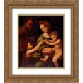 thumbnail image 1 of Raphael 2x Matted 20x24 Gold Ornate Framed Art Print 'Holy Family With Saint John The Baptist', 1 of 2