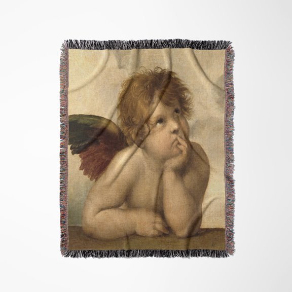 Raphael  Angel Right, Woven Blanket